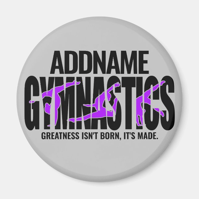 Íman Ginástica de ginástica Acrobática Equipe Colaborad (Frente)