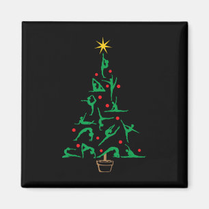 Íman Ginástica de Natal Yoga Árvore de Natal