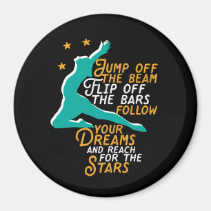 Íman Ginástica Inspiradora Garota de Ginástica de Cit