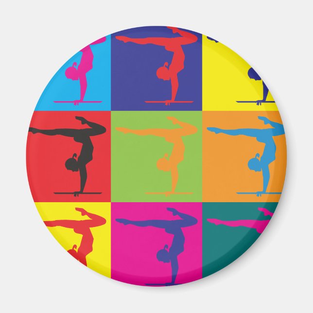 Íman ginástica Pop Art (Frente)