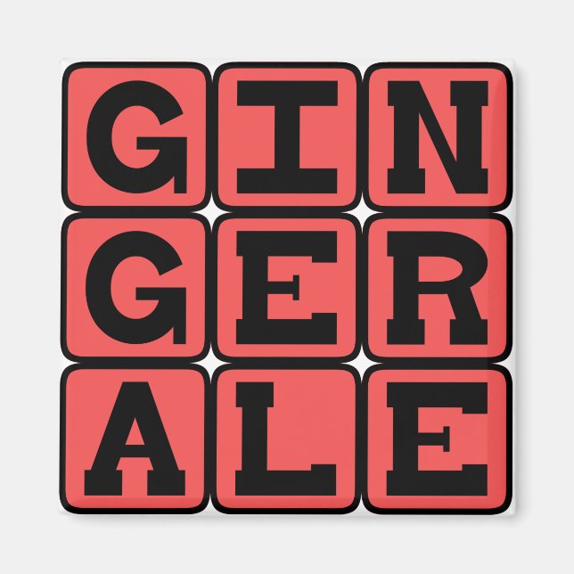 Íman Ginger Ale, Medicamento De Estômago Preocupado (Frente)