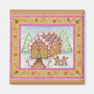 Íman ginger_house_3d Cortado