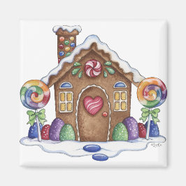 Íman Gingerbird Candy House Magnet