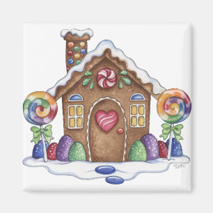 Íman Gingerbird Candy House Magnet