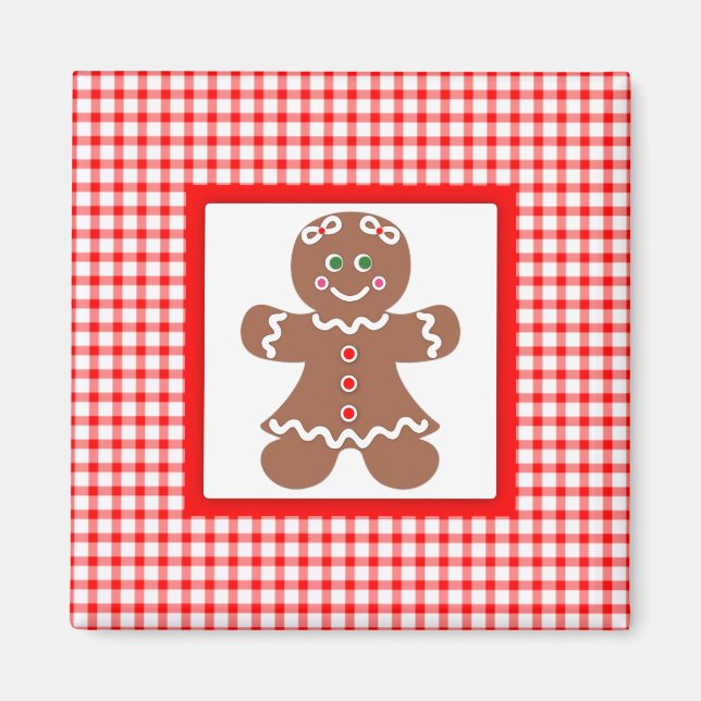 Íman Gingerbird Holiday Girl (Frente)
