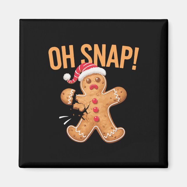 Íman Gingerbird Man Oh Snap Christmas (Frente)