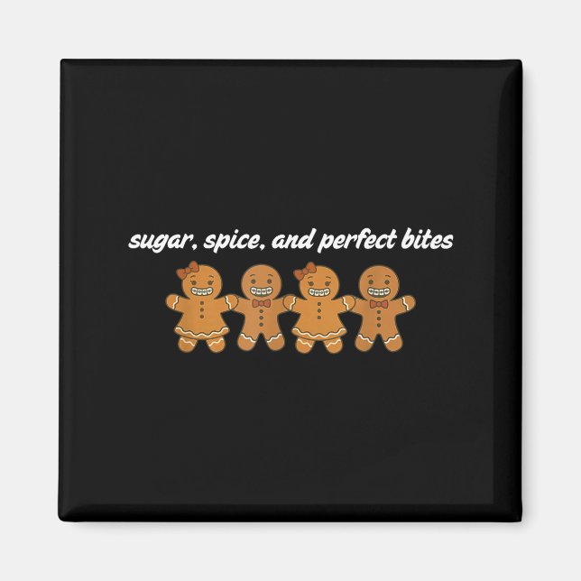 Íman Gingerbread Dental Christmas Ortho Squad Orthodont (Frente)