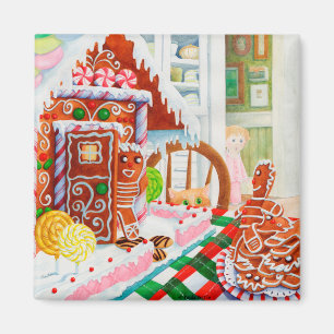 Íman GINGERBREAD SURPRISE Square Magnet