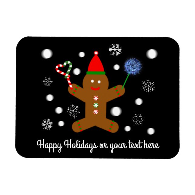 Íman Gingerpão Homem 2 Íman (Horizontal)