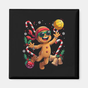 Íman Gingerpão jogando voleibol no Natal