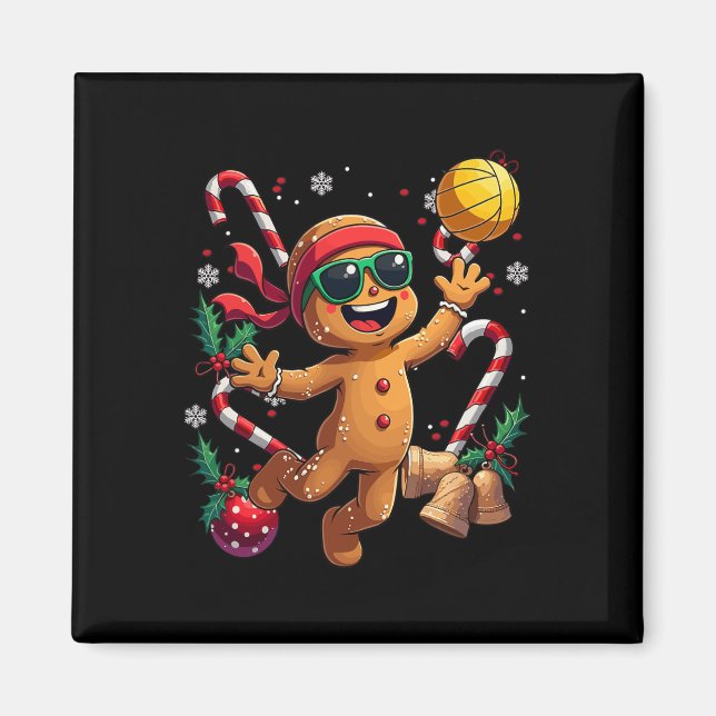 Íman Gingerpão jogando voleibol no Natal (Frente)