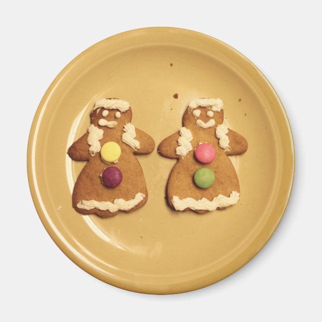 Íman Gingerpão Lesbianos Magnet (Frente)