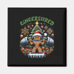 Íman Gingershred Funny Gingerbird Man Gym