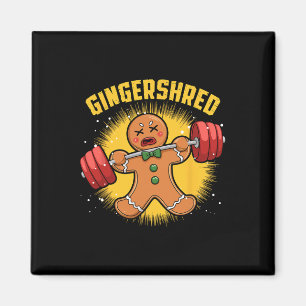 Íman Gingershred Funny Gingerbird Man Gym