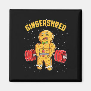 Íman Gingershred Funny Gingerbird Man Gym