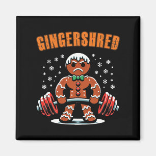 Íman Gingershred Funny Gingerbird Man Gym