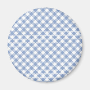 Íman Gingham Clássico Azul Verificado