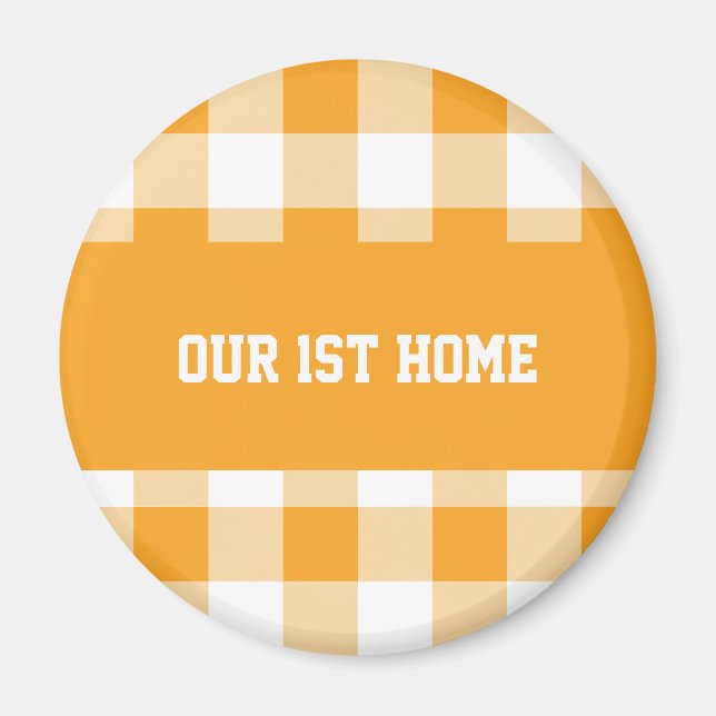 Íman Gingham Pattern Our 1rua Home (Frente)