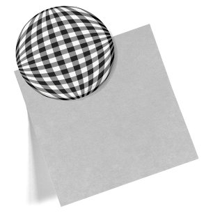 Íman Gingham Preto e Branco