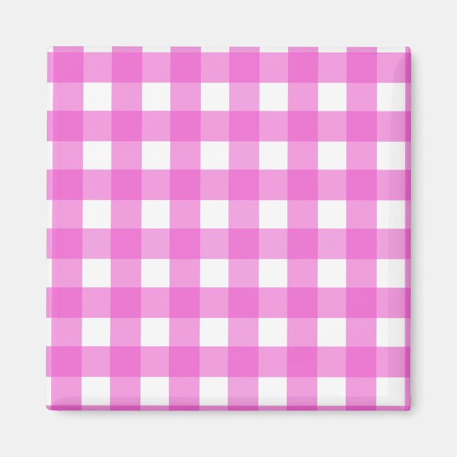 Íman Gingham rosa (Frente)