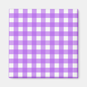 Íman Gingham roxo brilhante