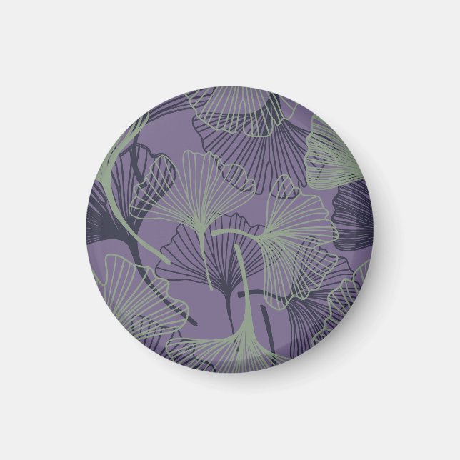 Íman Gingko biloba: padrão de colheita de abstrato. (Frente)