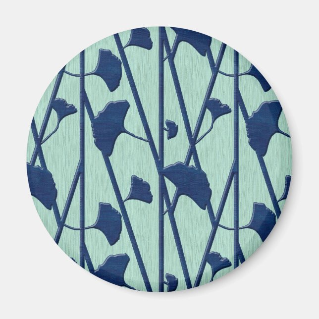 Íman ginkgo azul (Frente)