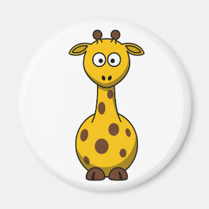 Íman Girafa bonito Clipart dos desenhos animados