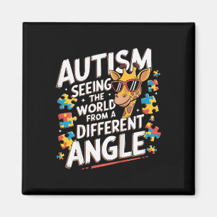Íman Girafa Crianças Autismo Vendo o Mundo de um Ângulo
