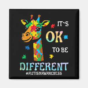 Íman Girafa do autismo para ser diferente conscientizaç