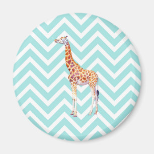 Íman Girafa em zigzag chevron.