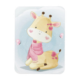 Íman Girafa Lover Baby Giraffe Com Amor