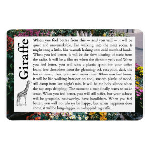 Íman Girafa - Um poema sobre recuperação