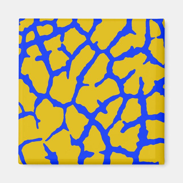 Íman Giraffe Impressão Amarelo (Frente)