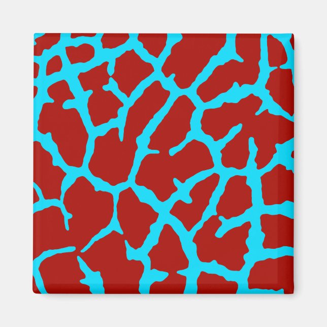 Íman Giraffe Impressão Red Cyan (Frente)