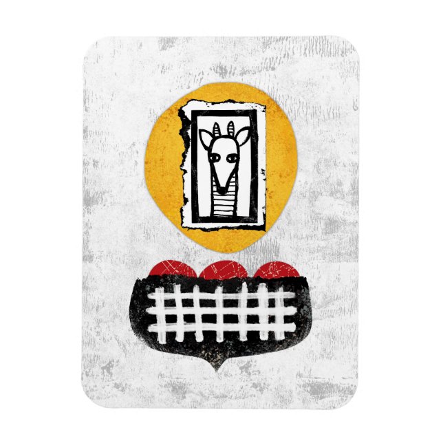 Íman Giraffe Irá Se Você Vai Refrigerar Magnet (Vertical)