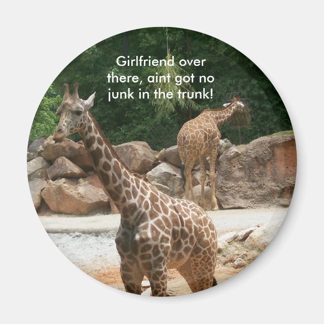 Íman Giraffe Magnet - Personalizado (Frente)