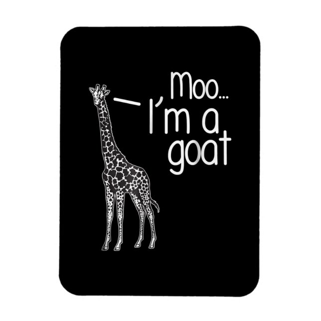 Íman Giraffe Moo Eu sou uma cabra (Vertical)