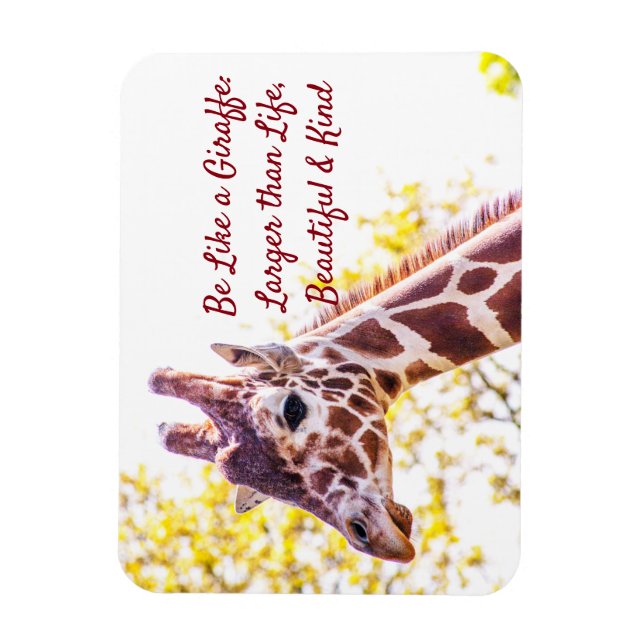 Íman Giraffe Portrait (Vertical)