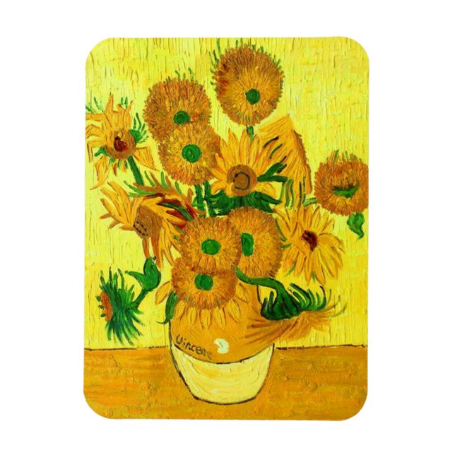 Íman Girasóis de Van Gogh (Vertical)