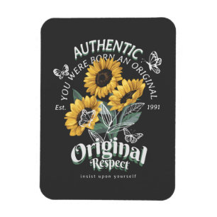 Íman Girassóis e Borboletas Gráfico