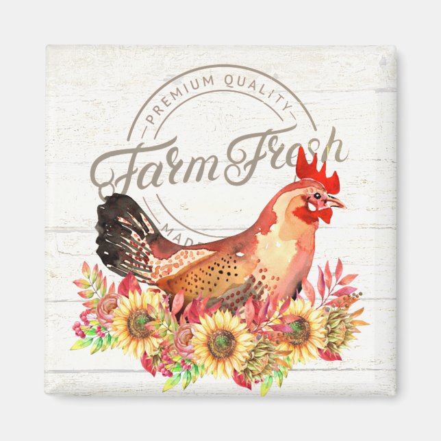 Íman Girassóis e frango direto da fazenda  (Frente)