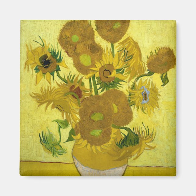 Íman Girassóis por Vincent Van Gogh (Frente)