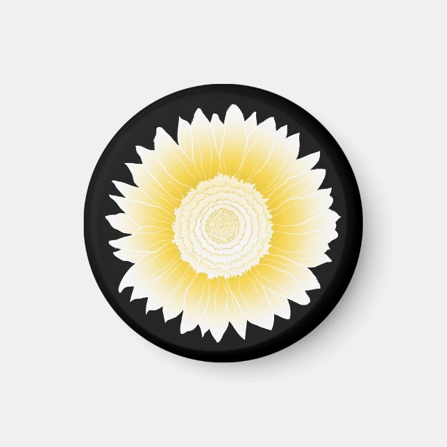 Íman girassol amarelo (Frente)