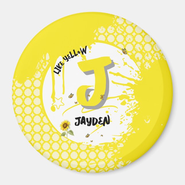 Íman Girassol com Girassol como Amarelo (Frente)