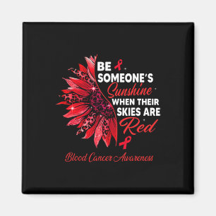 Íman Girassol Seu Céu É Cancer Vermelho Awarene