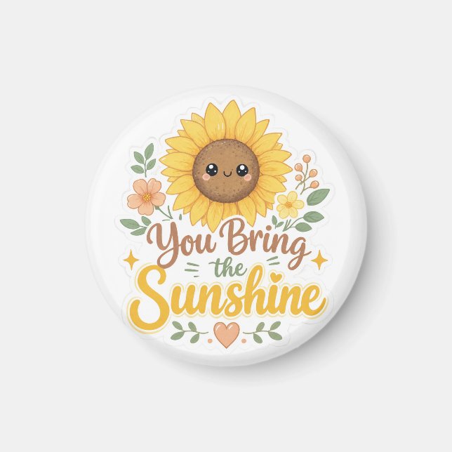 Íman Girassol : Você Traz o Brilho do Sol (Frente)