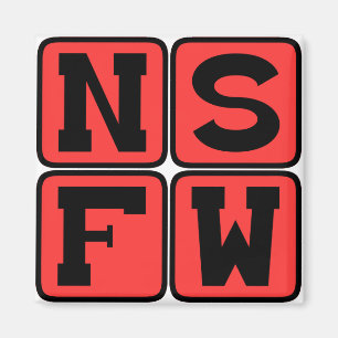 Íman Gíria de Internet NSFW Não Segura para Trabalho Fr