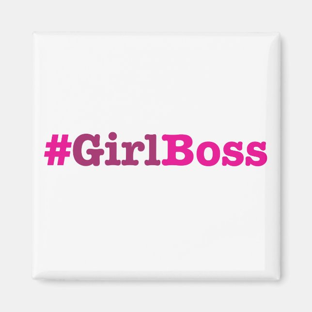 Íman Girl Boss Merchandise (Frente)