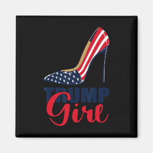 Íman Girl Stilettos High Heel American Flag Trump 2024